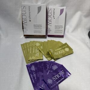 Snow Dissolving Teeth Whitening Strips 24 Extra Strength & 6 Brightening Exp:28